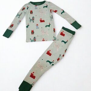 Kiki + Lulu Bamboo Toddler Pajamas 3T | Holiday Pups 2-Piece Set NWT